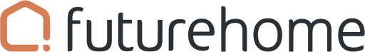 Futurehome AS logo with dark text color